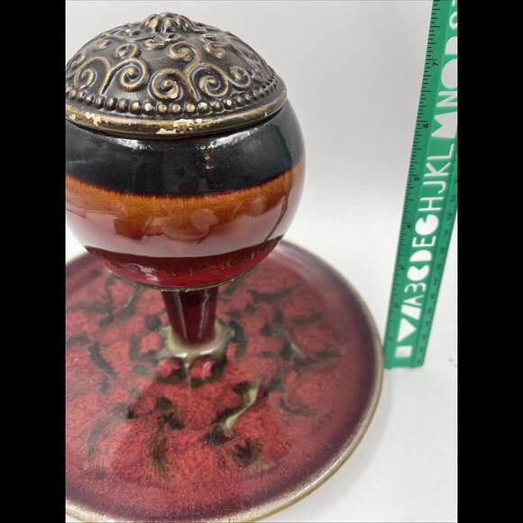 Paul Ray Signed Pottery Seagrove NC Bred Drip Glaze Unique - Picture 6 of 7